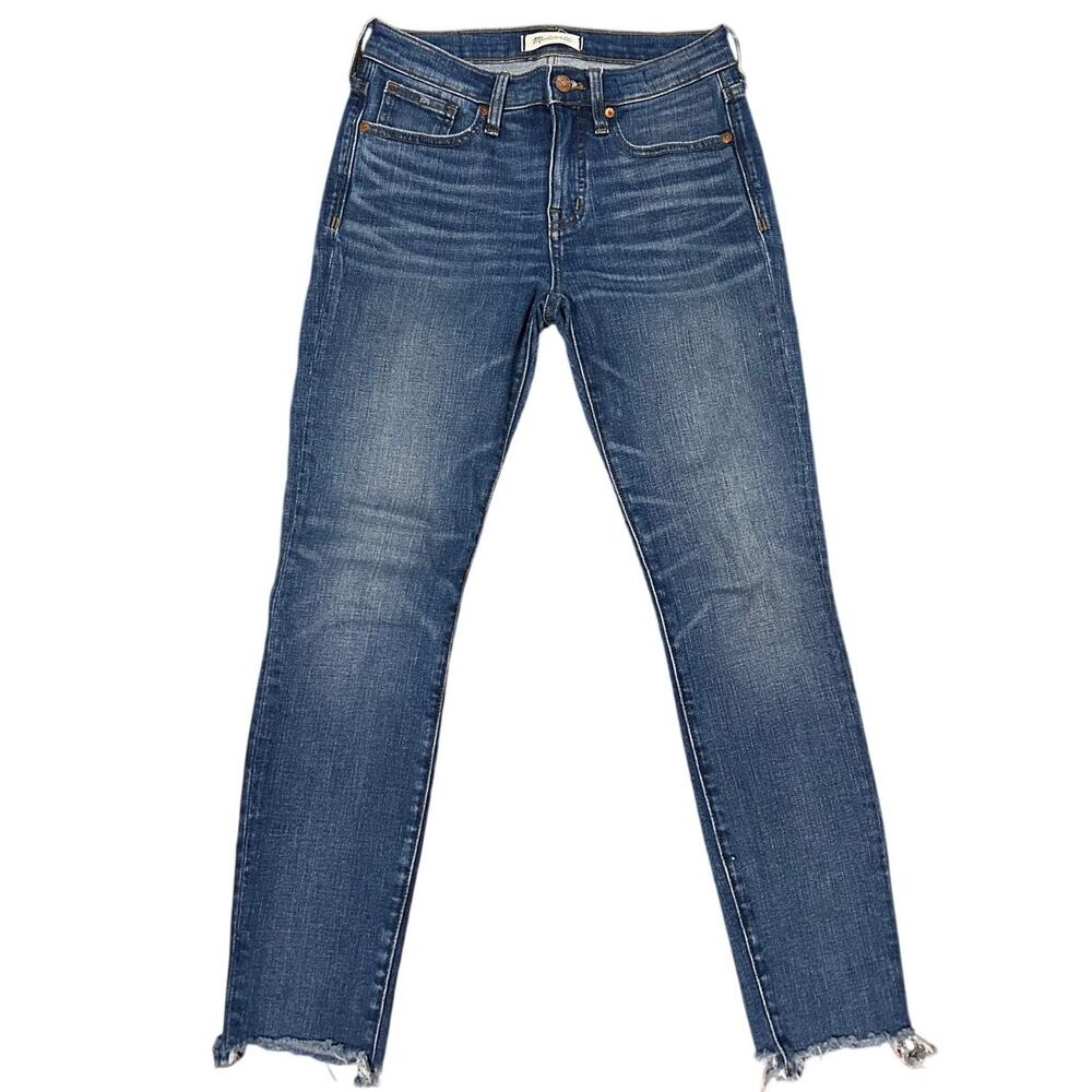 Madewell |  9" High-Rise Skinny Crop Raw Hem Jeans Size 26